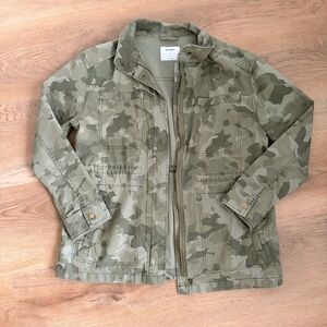 Camouflage Jacket Women's Size Small Old Navy Utility Jacket